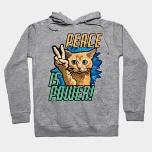 Peace Power Cat Hoodie